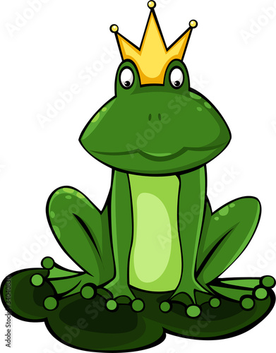illustration King frog vector file