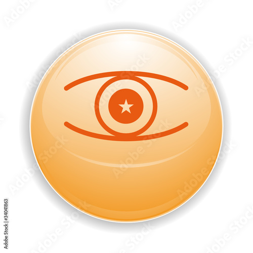Boule, bouton, sphère, reflet, transparent, picto, logo, icône