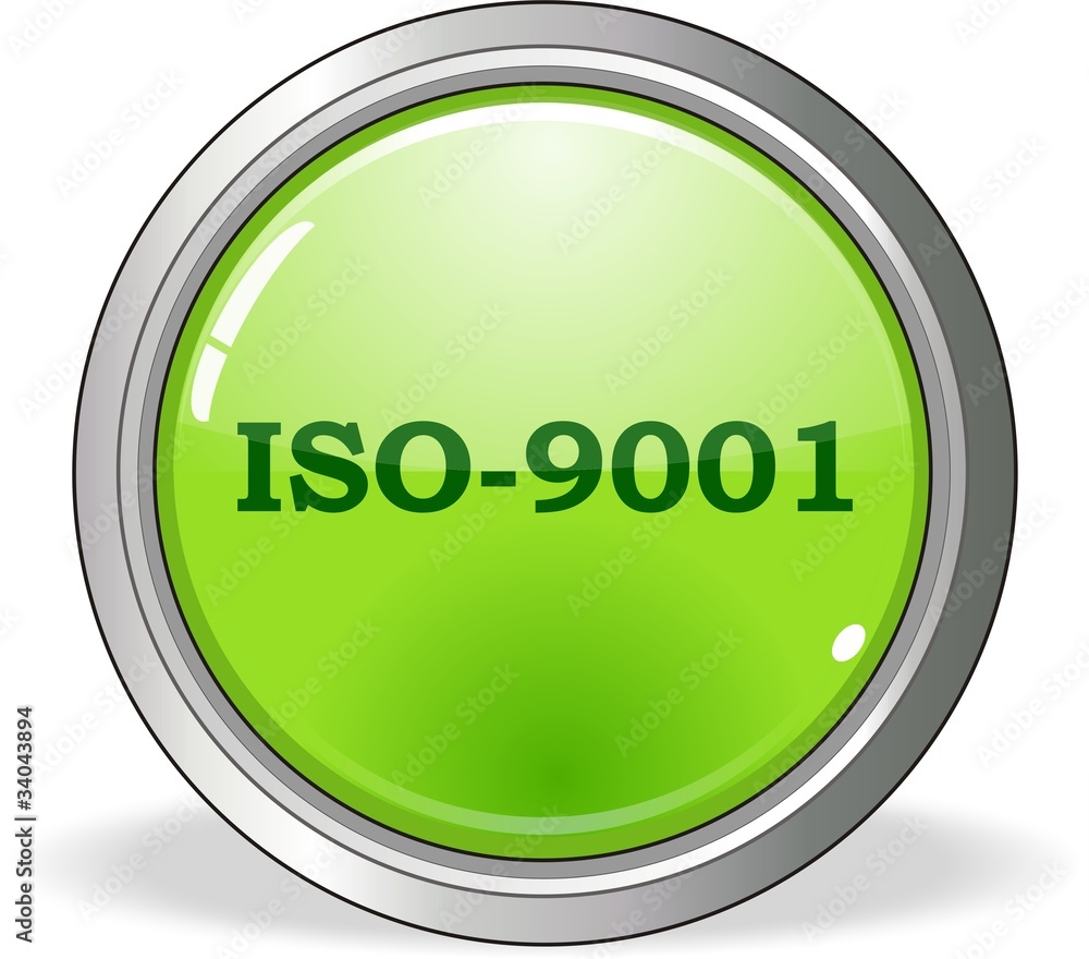 bouton ISO-9001 bouton ISO-9001