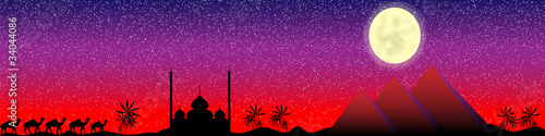 Night in Egypt, panorama