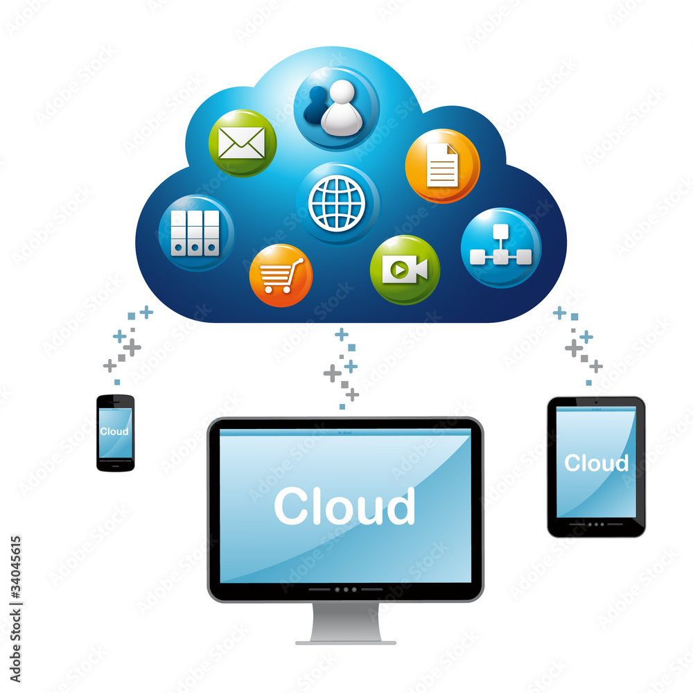 cloud computing, logo cloud, cloud