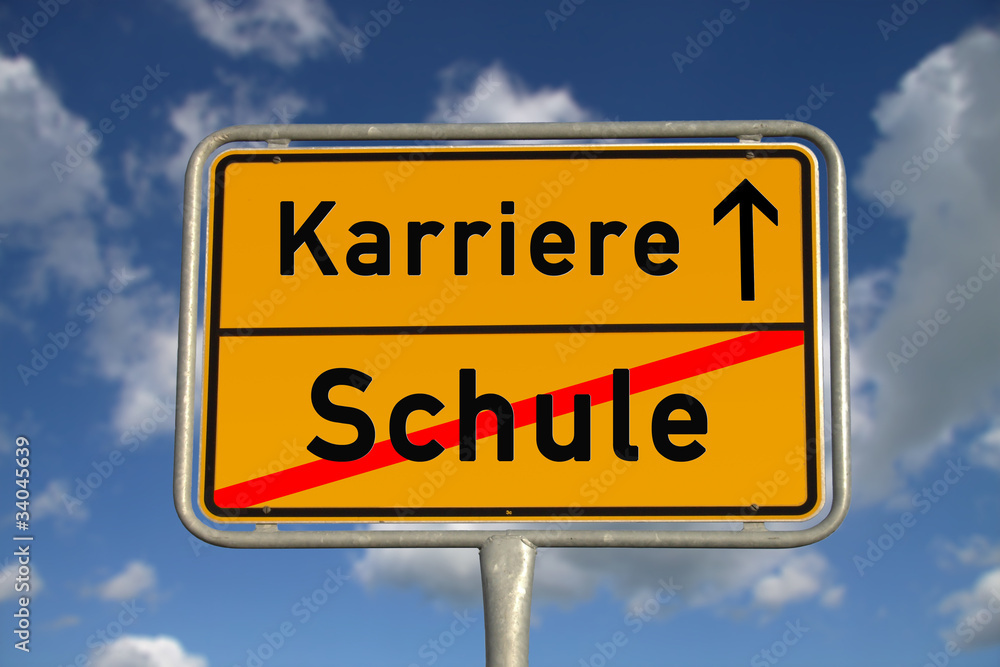 Deutsches Ortsschild Schule Karriere Deutsches Ortsschild Schule Karriere