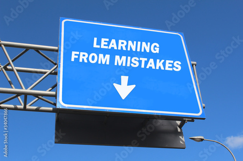 Highway sign - Learning from mistakes