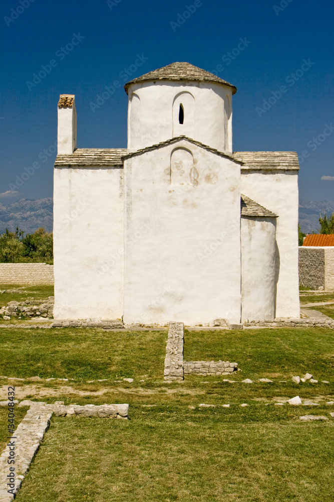 The church of the Holy cross in Nin The church of the Holy cross in Nin