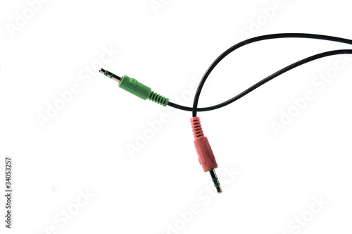 Fototapeta Naklejka Na Ścianę i Meble -  cable plug isolated