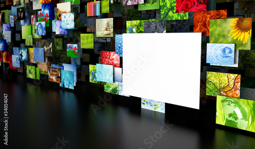 Collection of images with blank space