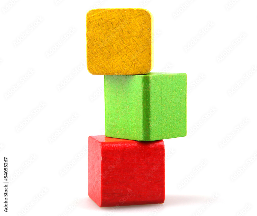 Wooden building blocks Wooden building blocks