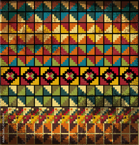 American culture pattern. Vector illustration
