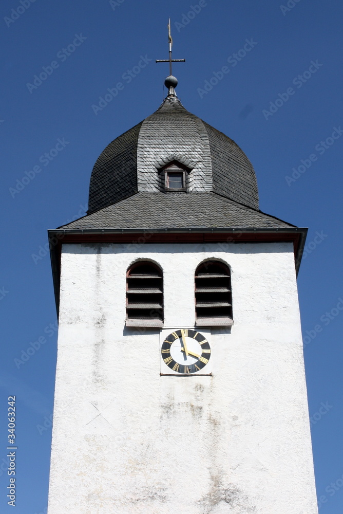 The tower of Bfarrkirche St.Nicolaas in Mayen