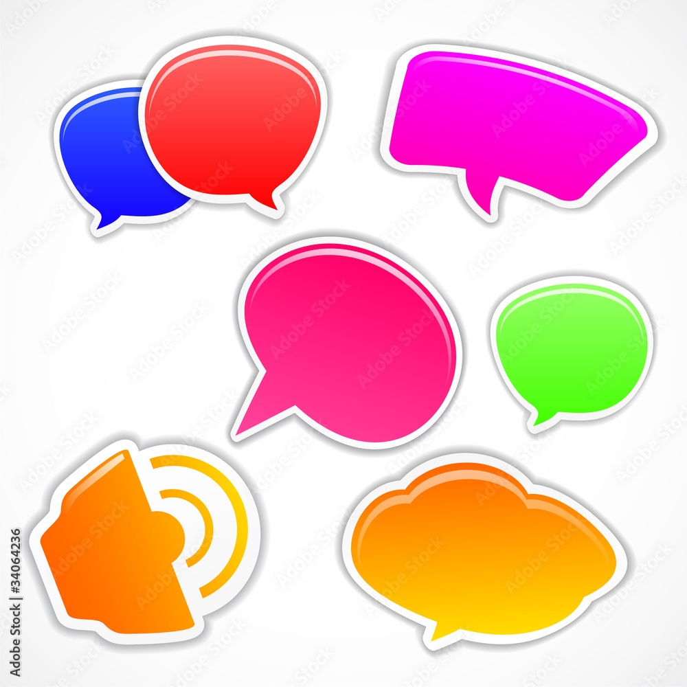 Colorful speech bubbles Colorful speech bubbles