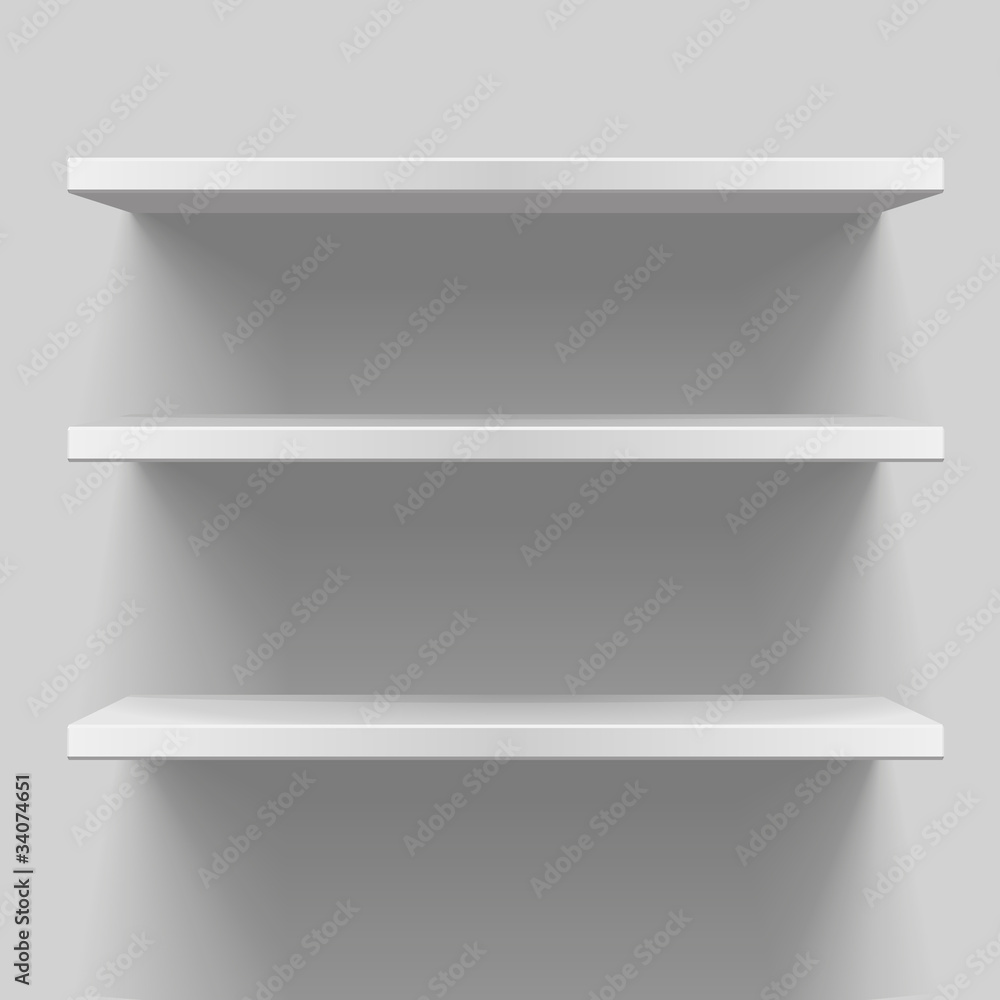 white shelves white shelves