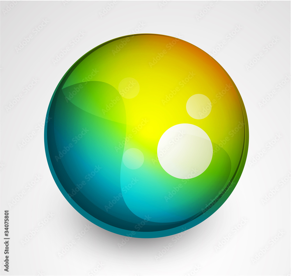 Abstract vector sphere button Abstract vector sphere button