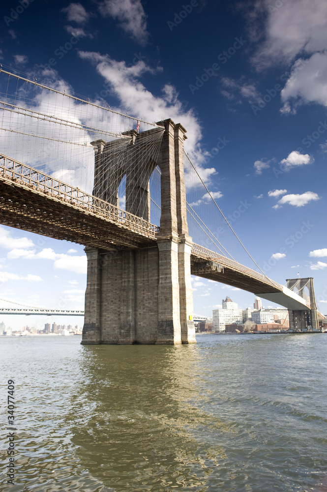 Naklejka premium Most Brookliński, Nowy Jork