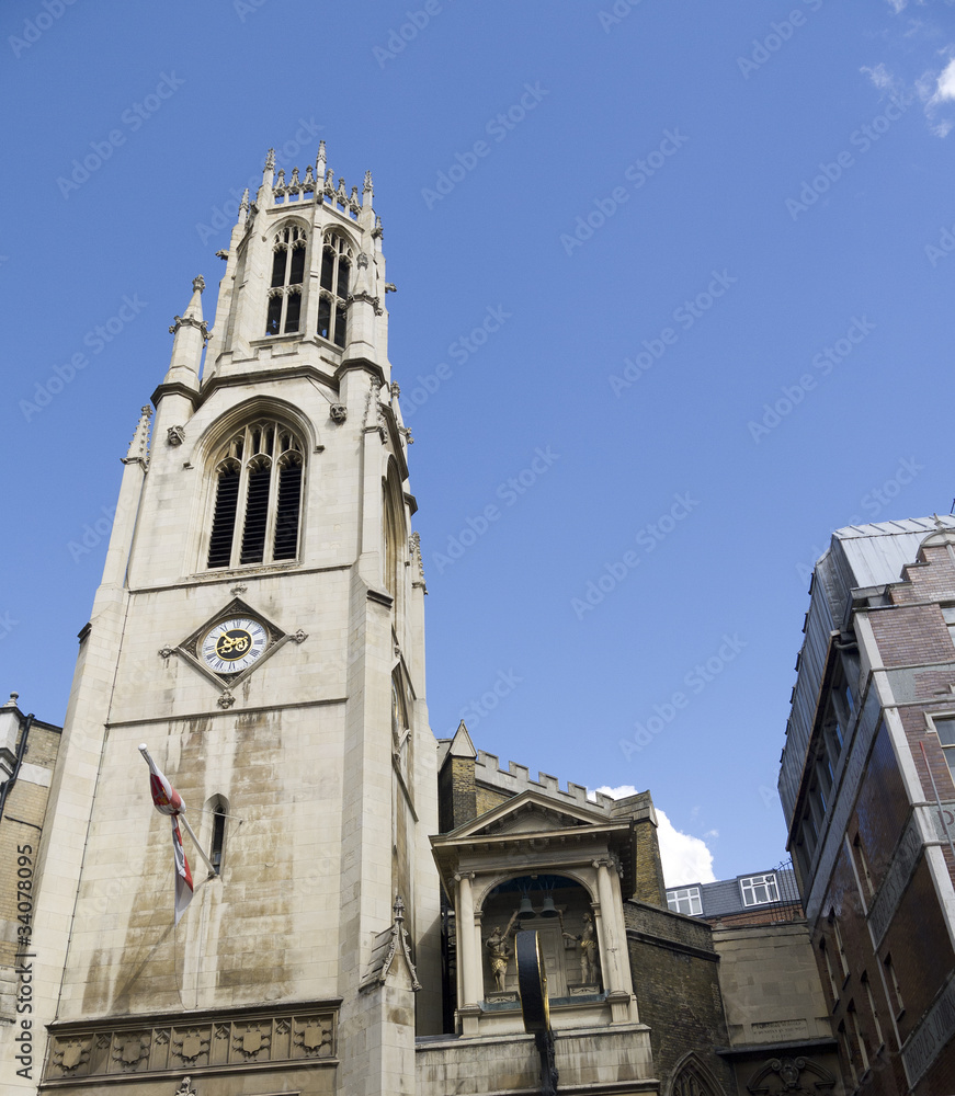 Ludgate church on Fleet Street London England