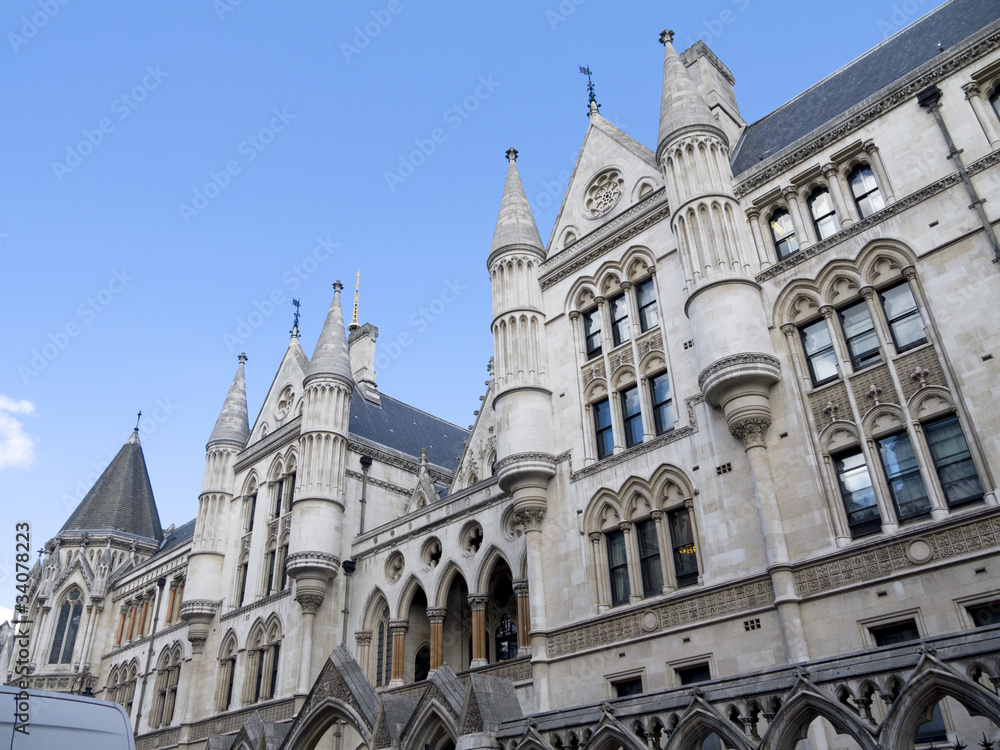 Royal Courts of Law in London England