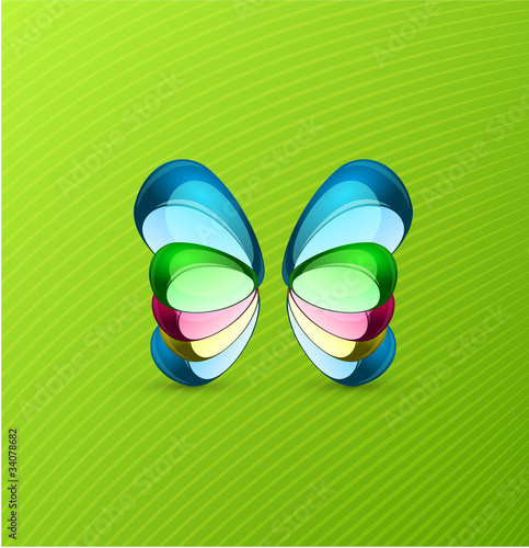 Vector butterfly background