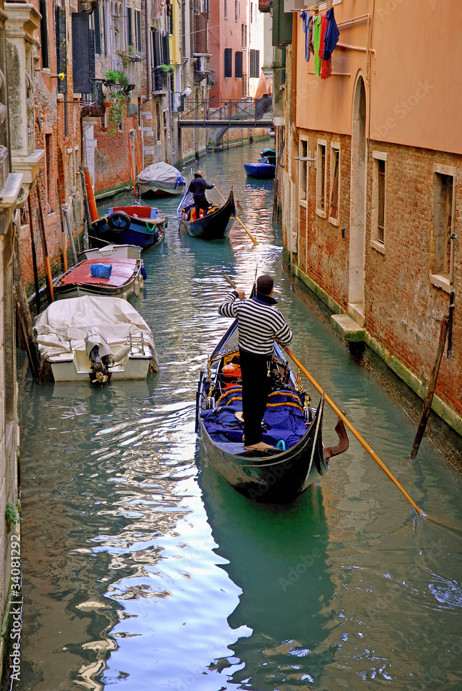 Italy, Venice gondolas
