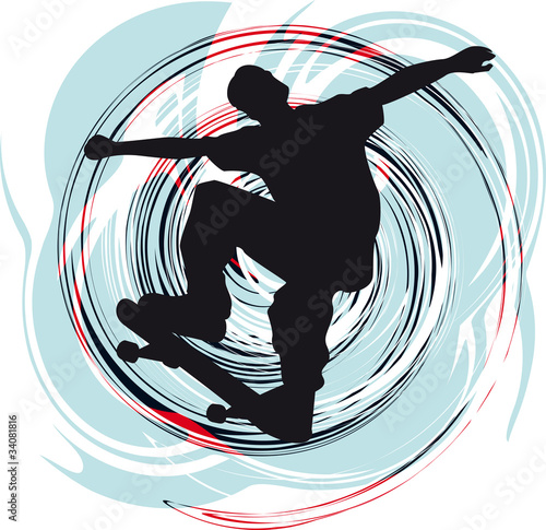 Skater. Vector illustration