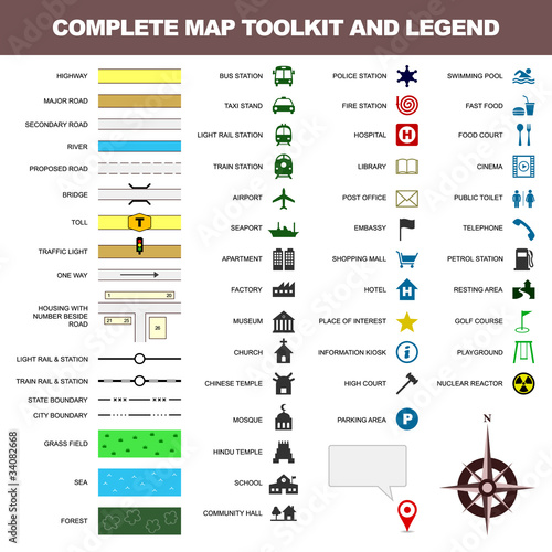 map icon legend symbol sign toolkit element photo