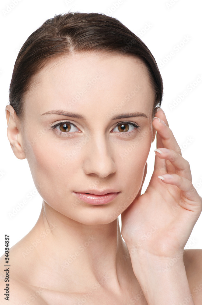 Portrait of young woman with perfect skin Portrait of young woman with perfect skin