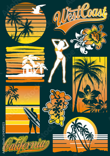 West coast vector elements