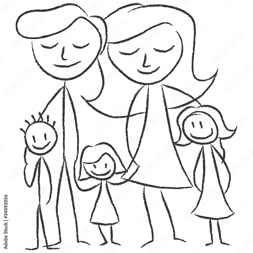 Familie mit Kindern Familie mit Kindern