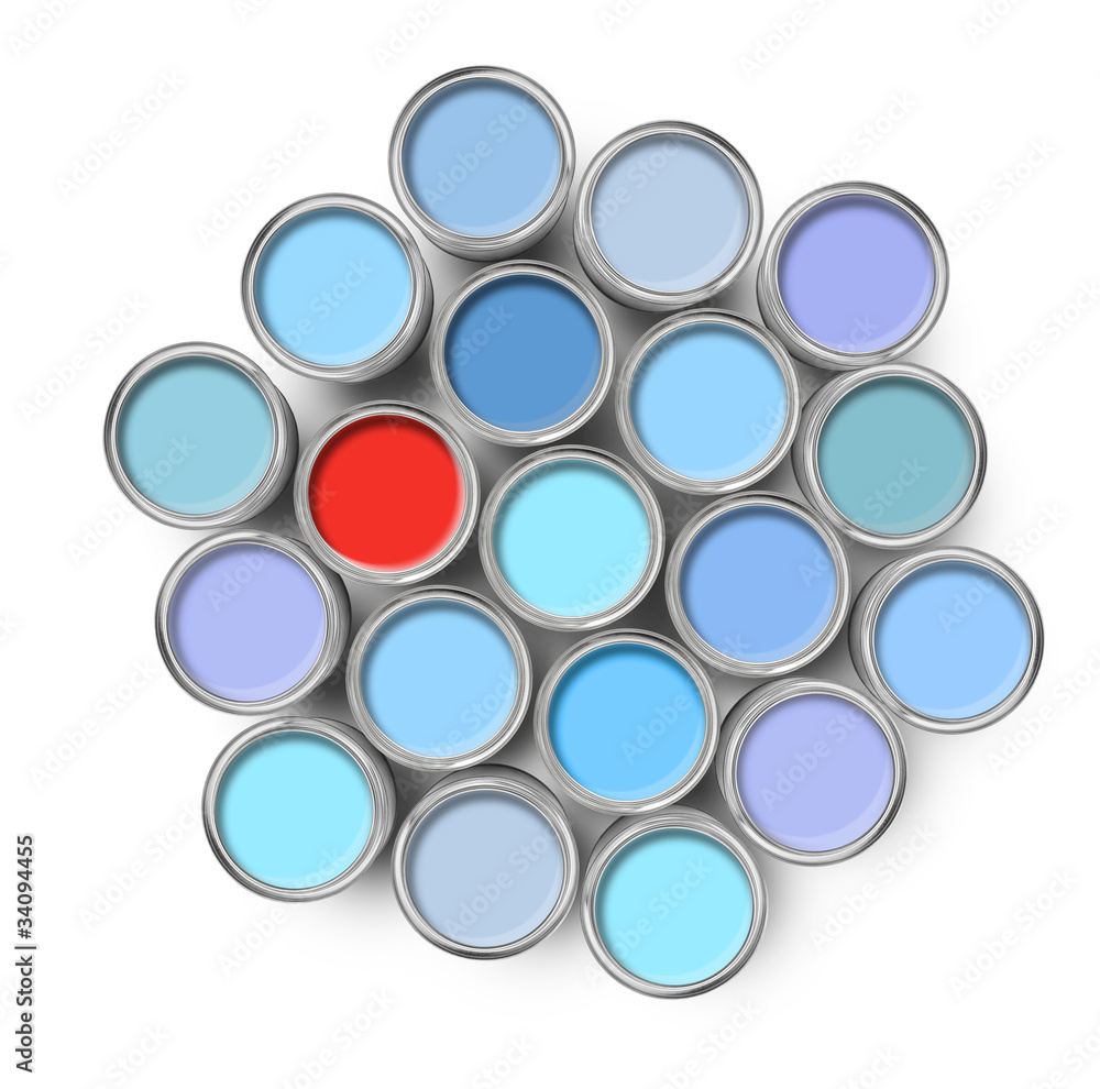 Different color paint tin can Different color paint tin can