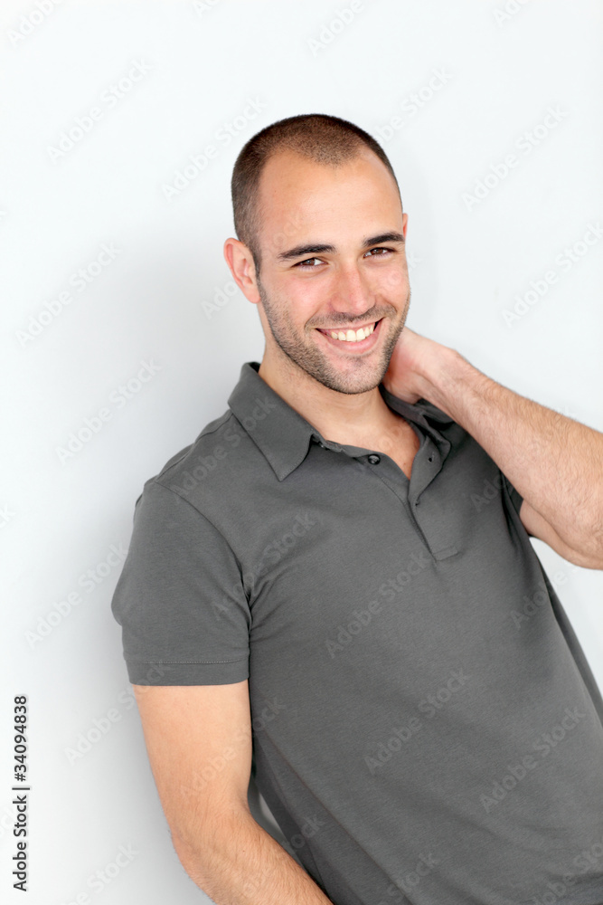 Portrait of handsome smiling man Portrait of handsome smiling man