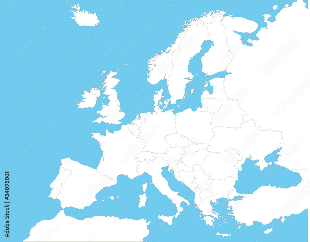 Naklejka Mapa Europy 34095061 Mapa Europy Naklejki Ecowall24pl 0644