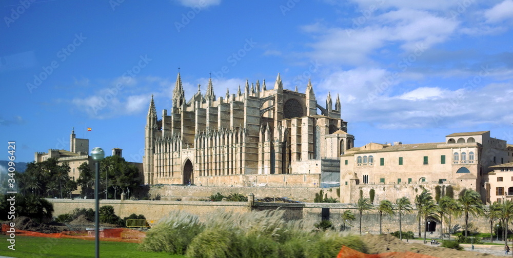 Fototapeta premium Palma, Illes Balears, EspañaIles Baleares, Kathedrale