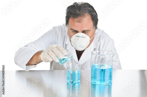 Lab Technician At Work