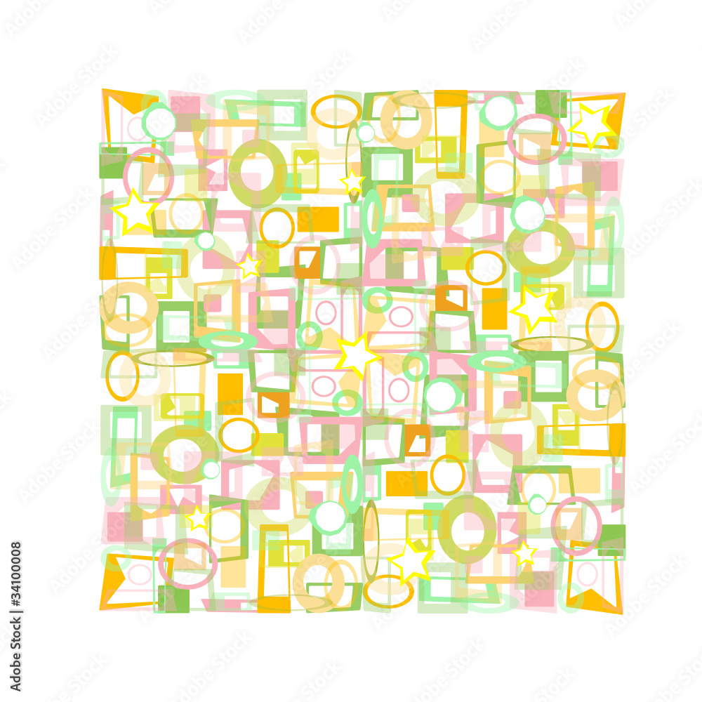 Abstract colorful background wallpaper made from many figures Abstract colorful background wallpaper made from many figures