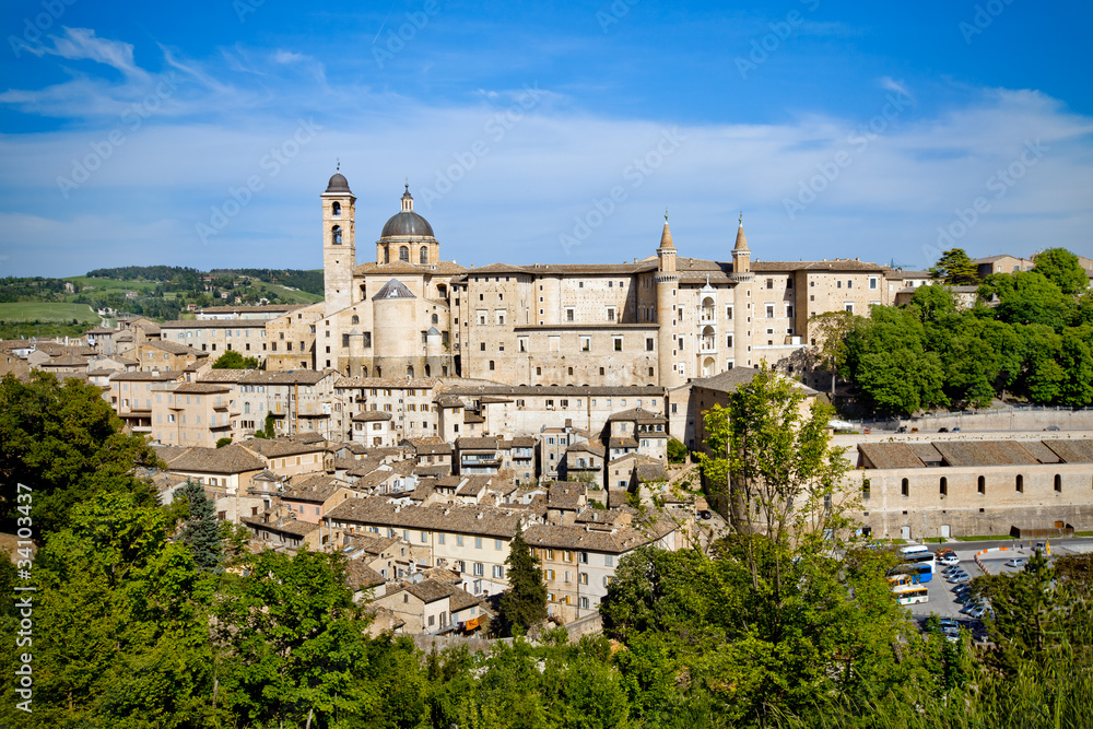 Urbino city view, Italy