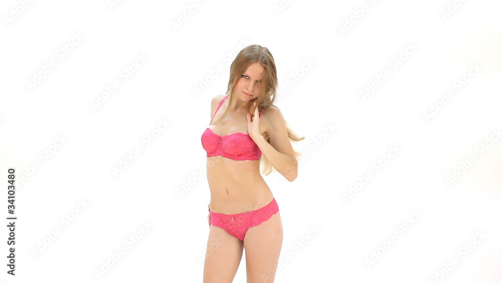 sexy young girl posing against white background sexy young girl posing against white background