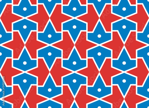 Seamless traditional vector islamic pattern -girih