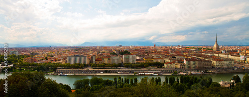 vista panoramica di Torino, tre foto in una