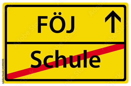 FÖJ Freiwilliges Ökologisches Jahr nach der Schule Schild