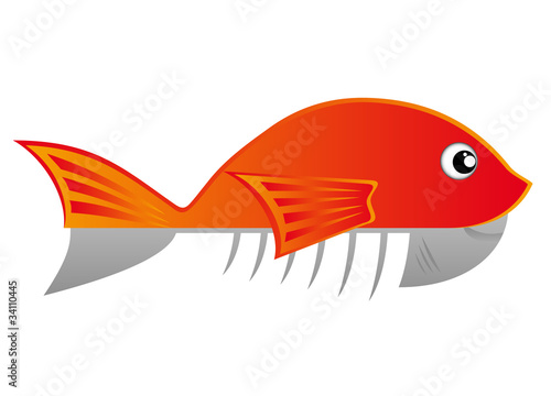 Pescado naranja