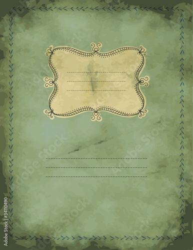 Vintage grungy notebook