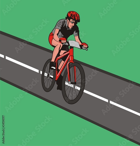 cyclist vector