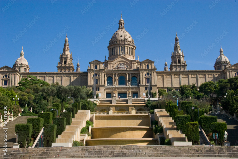 Fototapeta premium Museu Nacional d'Art de Catalunya Barcelona Spanien