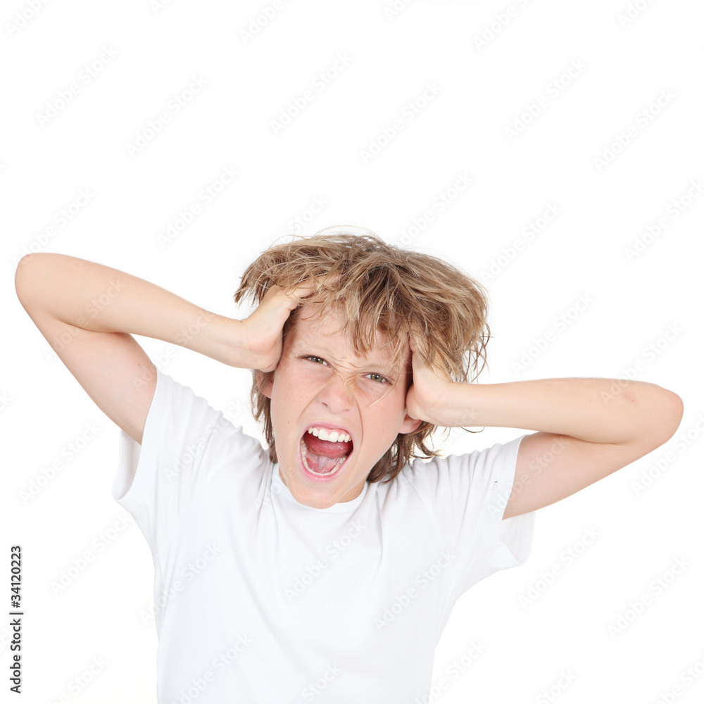 kid shouting in frustration kid shouting in frustration