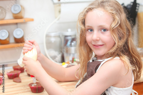 kid baking or cooking