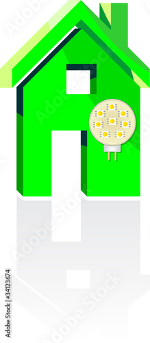 eco home with light led