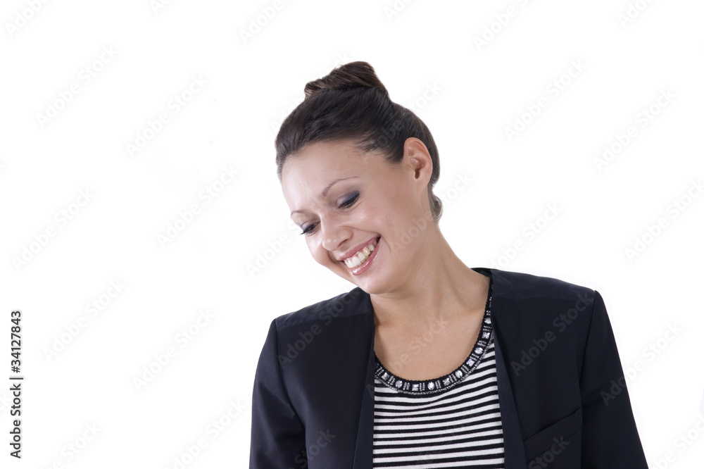 Beautiful young woman in black Beautiful young woman in black