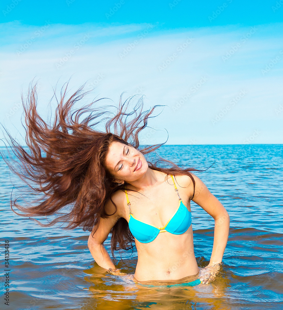 Naklejka premium Water Happiness Joy