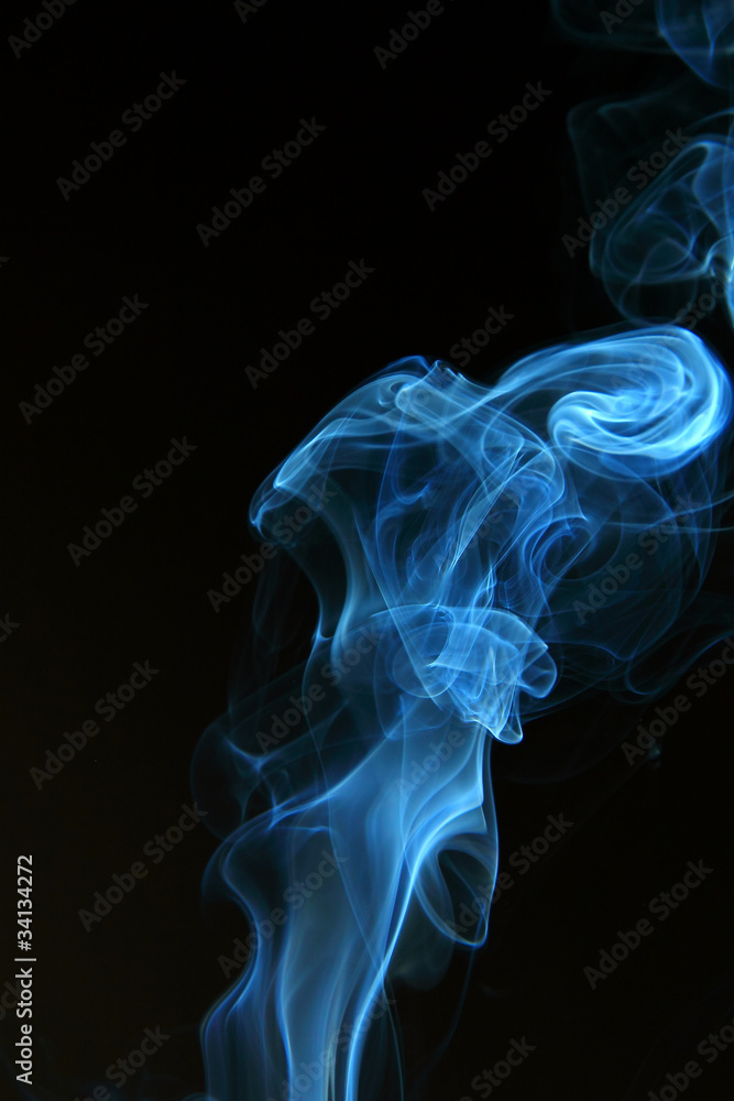 Abstract of smoke isolated on black Abstract of smoke isolated on black
