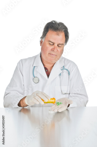 Doctor prescribing medicine