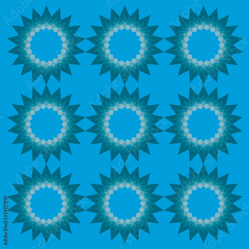 blue stars pattern