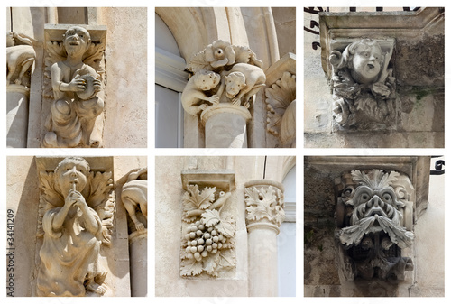 Collage of Statues photo